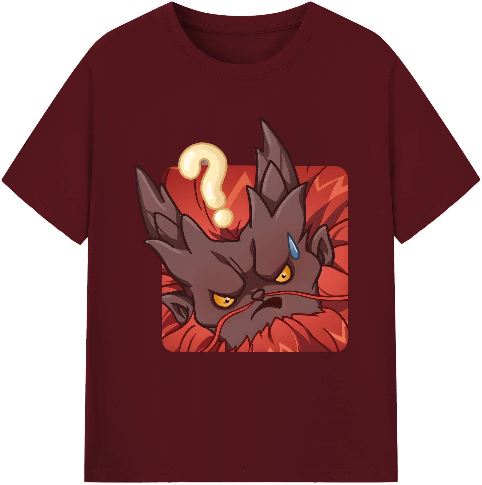 （画像用） Ne Zha 2 ナタ 魔童の大暴れ 綿100％半袖Tシャツ（フロントプリント）